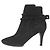 Stivaletti corti in camoscio Rockstud Valentino Garavani Nero - vista 2