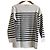 Autre Marque T-shirt de manga comprida SAINT JAMES WEISSON Border Preto Branco - vista 2