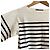 Autre Marque T-shirt de manga comprida SAINT JAMES WEISSON Border Preto Branco - vista 3