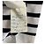 Autre Marque T-shirt de manga comprida SAINT JAMES WEISSON Border Preto Branco - vista 7