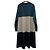 Autre Marque Vestido BEARDSLEY con espalda acampanada Negro Beige Verde - vista 2