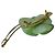 Autre Marque Fermi Flower Rhinestone ALEXANDRE DE PARIS Verde - vista 8