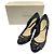 Autre Marque STRAWBERRY-FIELDS Pumps mit gestepptem Bandriemen Schwarz