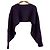 Autre Marque TAN Kurzstrickpullover aus Wolle Lila - Ansicht 2