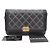Chanel Borsa a tracolla WOC in pelle di agnello trapuntata con catena dorata Nero - vista 12