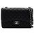 Chanel Borsa a tracolla con catena argentata Nero - vista 2