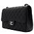 Chanel Borsa a tracolla con catena argentata Nero - vista 3