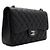 Chanel Borsa a tracolla con catena argentata Nero - vista 4