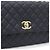 Chanel Borsa Tote Medium Caviar Coco Handle Dark Navy con Catena Champagne Gold Blu - vista 10