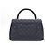 Chanel Borsa Tote Medium Caviar Coco Handle Dark Navy con Catena Champagne Gold Blu - vista 5