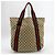 Gucci Jacquard Web Stripe Tote Bag Braun - Ansicht 2