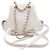 Chanel Zaino piccolo da donna Duma CC in Caviar bianco e oro Champagne - vista 5