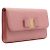 Salvatore Ferragamo Mini Clutch con Fiocco Rosa e Borsa a Tracolla con Catena Dorata - vista 3