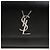 Saint Laurent Borsa a tracolla Sunset Medium in pelle liscia con catena Nero Argento - vista 2