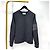 Thom Browne Waffel-Sweatshirt mit diagonalen Streifen Grau Braun - Ansicht 2