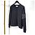 Thom Browne Waffel-Sweatshirt mit diagonalen Streifen Grau Braun - Ansicht 3