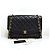 Chanel Borsa a tracolla con catena Diana in Caviar Nero
