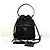Prada Borsa Bucket in Nylon con Logo Triangolo Nero