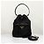 Prada Borsa Bucket in Nylon con Logo Triangolo Nero - vista 7
