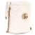 Gucci Mini Borsa Secchiello GG Marmont Chevron con Catena Dorata Bianco - vista 2