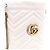 Gucci Mini Borsa Secchiello GG Marmont Chevron con Catena Dorata Bianco - vista 5