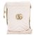 Gucci Mini Borsa Secchiello GG Marmont Chevron con Catena Dorata Bianco - vista 9