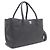 Chanel Totebag e borsa a tracolla con logo CC argento in nero - vista 2