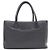 Chanel Totebag e borsa a tracolla con logo CC argento in nero - vista 3
