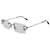 Cartier Brillen randlos Silver Silber