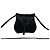 Céline Celine Blazon Triomphe Logo Mini Schultertasche aus Leder Schwarz