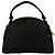 Céline Celine Vintage Macadam Blazon Triomphe Logo Handtasche Braun Schwarz - Ansicht 3