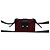Borsa a tracolla FENDI Marspio Bucket Zucca Nero Rosso - vista 3