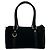 Sac à main en cuir et toile à motif logo GG GUCCI Noir - vue 3