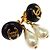 Orecchini Chanel CC Logo pendenti in perle artificiali e placcati oro D'oro - vista 4