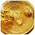 Chanel Vintage Round CC Clip-On Metal D'oro - vista 4