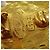 Chanel Vintage CC Quilted Round Button Clip-On Metal Medium D'oro - vista 4