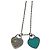 Tiffany & Co Collana Tiffany Vintage Double Heart Tag Argento - vista 4