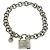Tiffany & Co Bracciale a catena con ciondolo Lock Tiffany Vintage Argento