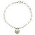 Bracciale a catena con ciondolo a cuore e lucchetto in argento Tiffany & Co.