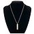 Tiffany & Co Collier Tiffany Vintage 1837 Narrow Bar Argenté - vue 2