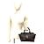 Borsa Saint Laurent Downtown Baby Cabas Marrone - vista 2