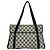 Borsa Gucci Vintage GG Logo Navy Blu navy - vista 3