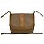 Borsa a tracolla mini Gucci in pelle marrone con motivo Micro GG Logo