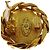 Chanel Vintage CC Round Clip-On Metal with Crystals D'oro - vista 4