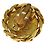 Chanel Vintage CC Round Clip-On Metal with Crystals D'oro - vista 6