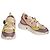 Sapatilhas baixas chunky multicoloridas CHLOÉ Sonnie EU 38 Caixa Marrom Rosa Bege Amarelo