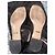 Sandali Gucci in pelle nera con morsetto dorato Nero - vista 5