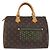 Louis Vuitton Speedy Perforated Monogram Canvas 30 Castaño