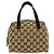 Borsa Gucci in tela GG e pelle Marrone