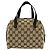 Borsa Gucci in tela GG e pelle Marrone - vista 3
